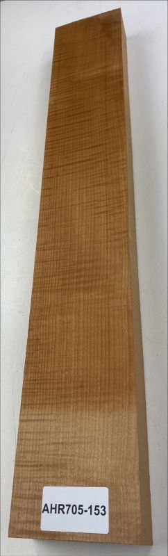 Neck Sycamore / European Maple, curly, roasted 45mm - Unique Piece #153